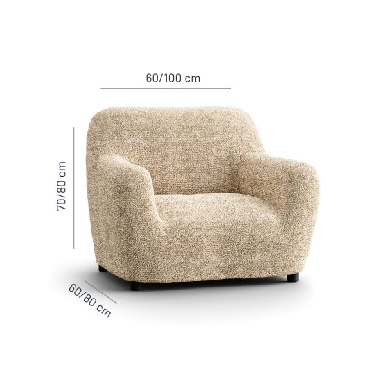 MICROFIBRA PRINTED Armchair Slipcover MEDITERRANEO SAND