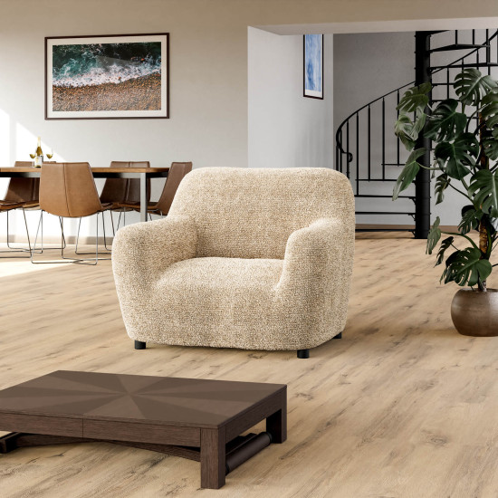 MICROFIBRA PRINTED Armchair Slipcover MEDITERRANEO SAND