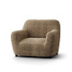 MICROFIBRA PRINTED Armchair Slipcover MEDITERRANEO COFFEE