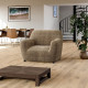 MICROFIBRA PRINTED Armchair Slipcover MEDITERRANEO COFFEE