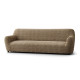 MICROFIBRA PRINTED 4 Seater Sofa Covers MEDITERRANEO COFFEE