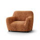 MICROFIBRA PRINTED Armchair Slipcover GRAFFIO TERRACOTTA