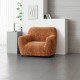 MICROFIBRA PRINTED Armchair Slipcover GRAFFIO TERRACOTTA