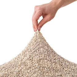 MICROFIBRA PRINTED 1 Seater Sofa Cover GRAFFIO BEIGE