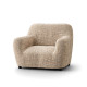 MICROFIBRA PRINTED Armchair Slipcover GRAFFIO BEIGE
