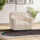 GOFFRATO VELVET Armchair Slipcover VANILLA