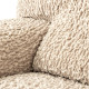 GOFFRATO VELVET Loveseat Slipcover VANILLA