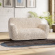 GOFFRATO VELVET Loveseat Slipcover VANILLA