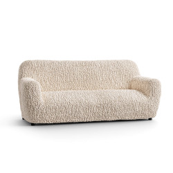 GOFFRATO VELVET 3 Seater Sofa Covers VANILLA