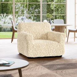 GOFFRATO COTONE Armchair Slipcover VANILLA