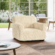 GOFFRATO COTONE Armchair Slipcover VANILLA