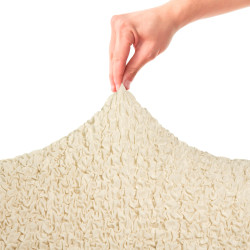 GOFFRATO COTONE Armchair Slipcover VANILLA