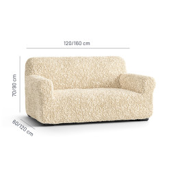 GOFFRATO COTONE Loveseat Slipcover VANILLA