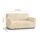 GOFFRATO COTONE Loveseat Slipcover VANILLA