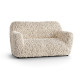 GOFFRATO COTONE Loveseat Slipcover VANILLA