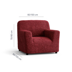 MICROFIBRA Armchair Slipcover BORDEAUX