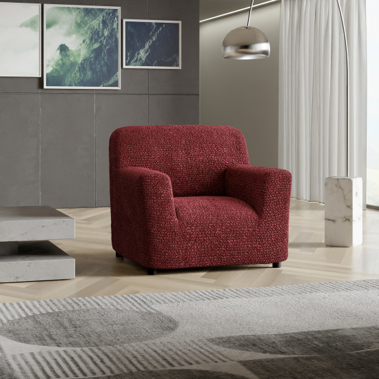 MICROFIBRA Armchair Slipcover BORDEAUX