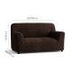 MICROFIBRA Loveseat Slipcover DARK CHOCOLATE
