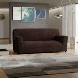 MICROFIBRA 3 Seater Sofa Covers DARK CHOCOLATE