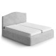 MICROFIBRA Bed Headboard & Frame Slipcover (Double) PEARL