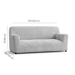 MICROFIBRA 3 Seater Sofa Covers PEARL