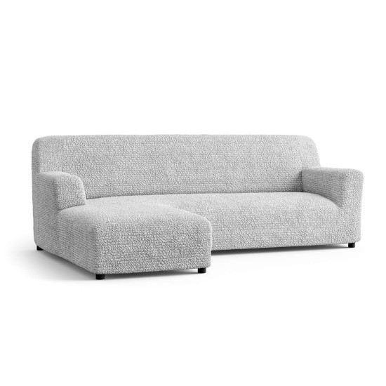 MICROFIBRA L-Shaped Sofa Slipcover (Left Chaise) PEARL