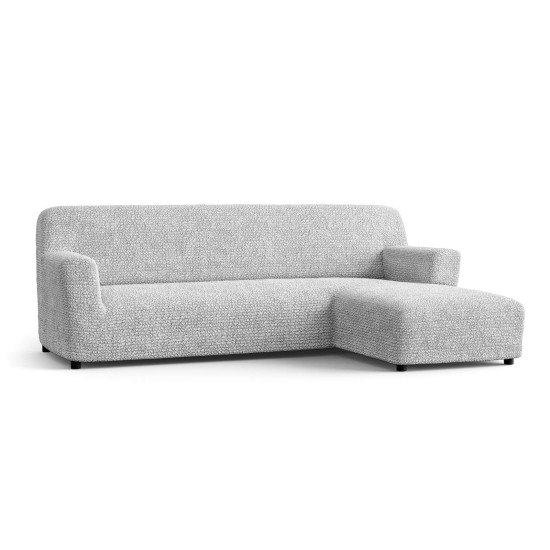 MICROFIBRA L-Shaped Sofa Slipcover (Right Chaise) PEARL