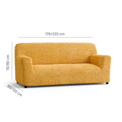 MICROFIBRA 3 Seater Sofa Covers OCHER