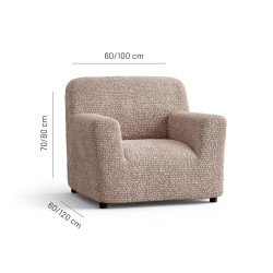 MICROFIBRA Armchair Slipcover CHAMPAGNE