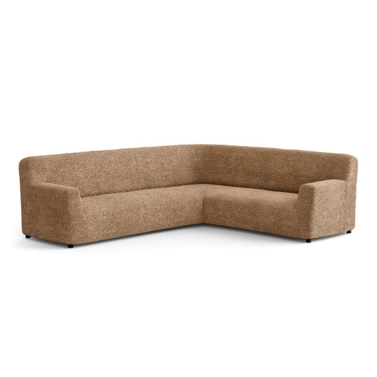 MICROFIBRA Corner Sofa Slipcover CAPPUCCINO