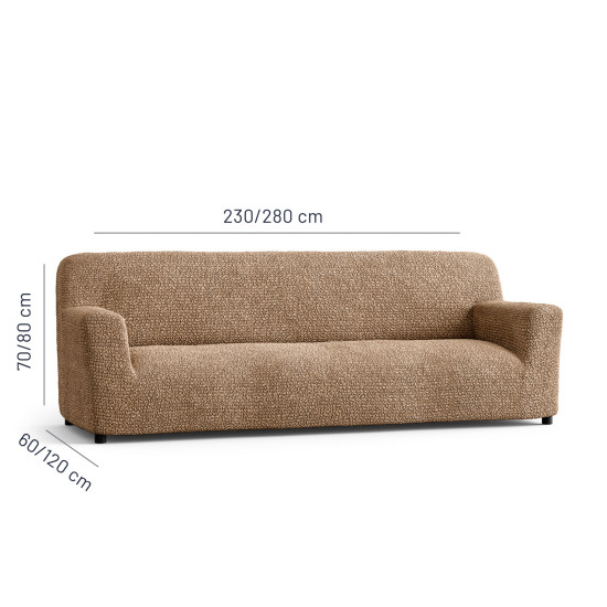 MICROFIBRA 4 Seater Sofa Covers CAPPUCCINO