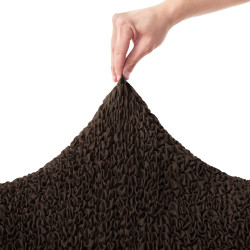 MICROFIBRA Armchair Slipcover DARK CHOCOLATE