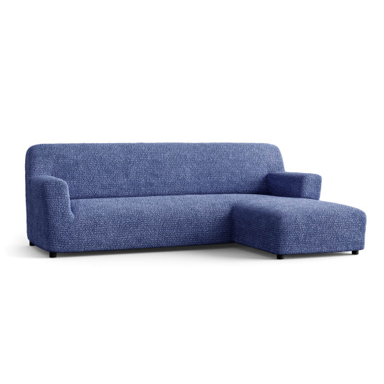 MICROFIBRA L-Shaped Sofa Slipcover (Right Chaise) ASH BLUE