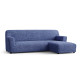 MICROFIBRA L-Shaped Sofa Slipcover (Right Chaise) ASH BLUE