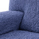 MICROFIBRA L-Shaped Sofa Slipcover (Left Chaise) ASH BLUE