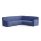 MICROFIBRA Corner Sofa Slipcover ASH BLUE