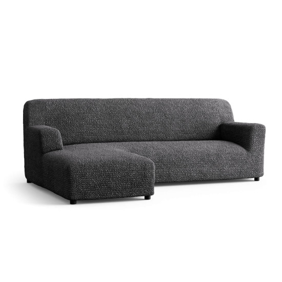 MICROFIBRA L-Shaped Sofa Slipcover (Left Chaise) GRAPHITE