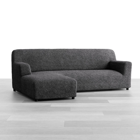 MICROFIBRA L-Shaped Sofa Slipcover (Left Chaise) GRAPHITE