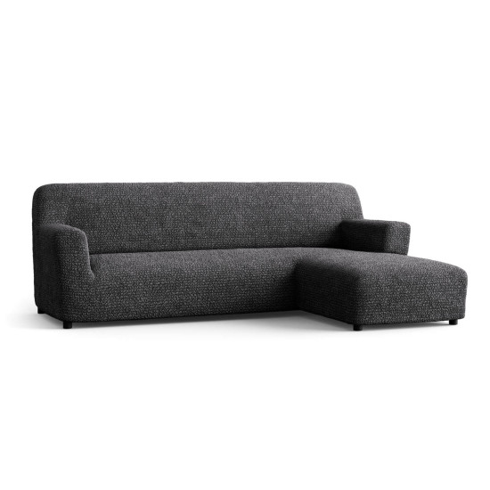 MICROFIBRA L-Shaped Sofa Slipcover (Right Chaise) GRAPHITE