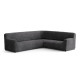 MICROFIBRA Corner Sofa Slipcover GRAPHITE