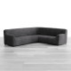 MICROFIBRA Corner Sofa Slipcover GRAPHITE