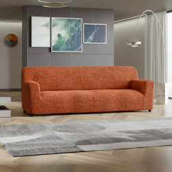 MICROFIBRA 4 Seater Sofa Covers TERRACOTTA