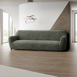 MICROFIBRA PRINTED 4 Seater Sofa Covers VITTORIA GREEN