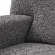 MICROFIBRA PRINTED L-Shaped Sofa Slipcover (Left Chaise) VITTORIA GREY