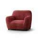 MICROFIBRA PRINTED Armchair Slipcover VITTORIA RED