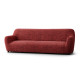 MICROFIBRA PRINTED 4 Seater Sofa Covers VITTORIA RED