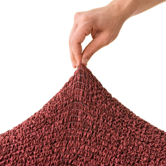 MICROFIBRA PRINTED Armchair Slipcover VITTORIA RED