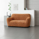 MICROFIBRA PRINTED Loveseat Slipcover GRAFFIO TERRACOTTA