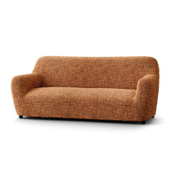 MICROFIBRA PRINTED Loveseat Slipcover GRAFFIO TERRACOTTA