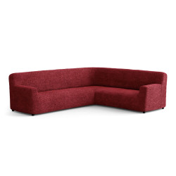 MICROFIBRA Corner Sofa Slipcover BORDEAUX